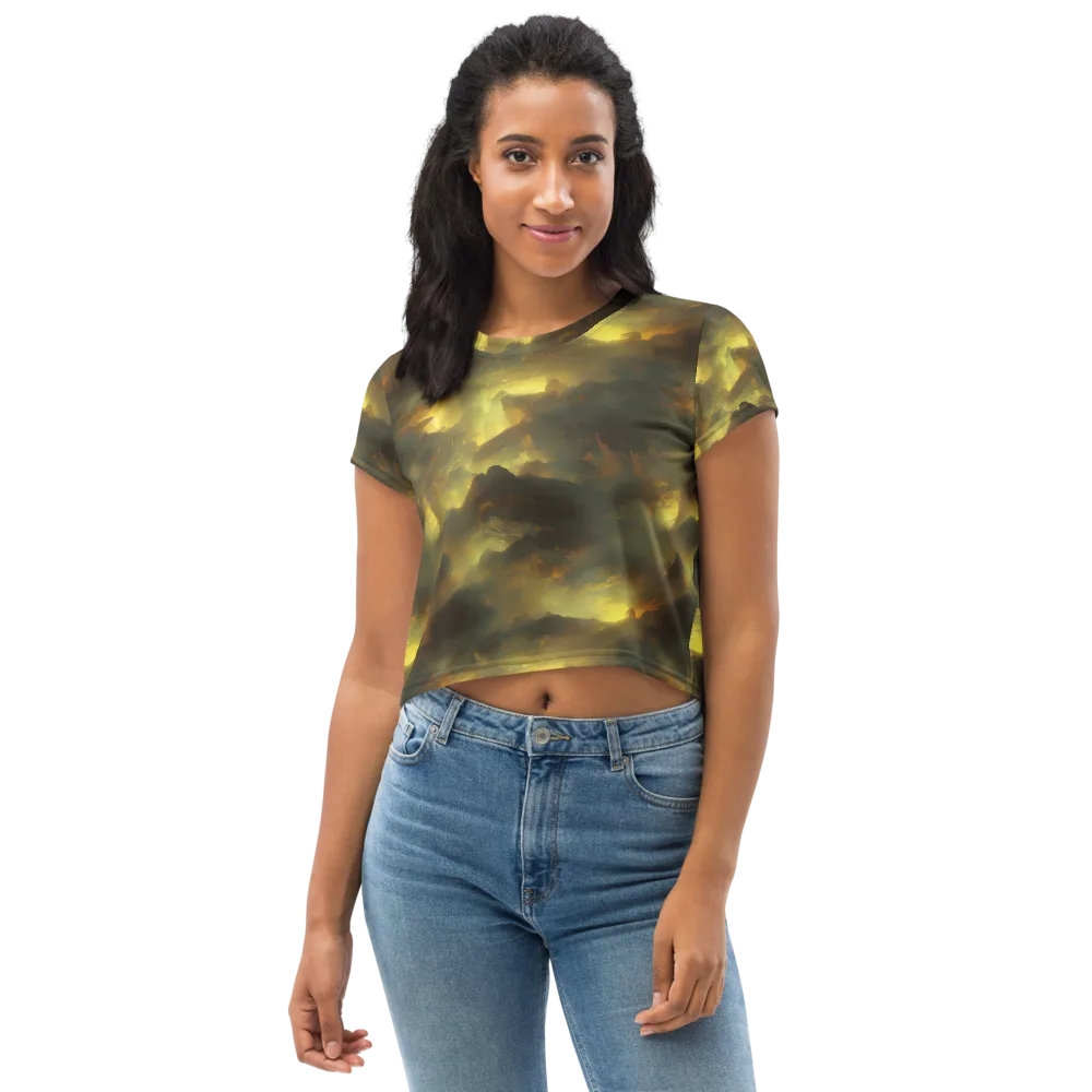 Crimson Tide on Crop Tee — Front