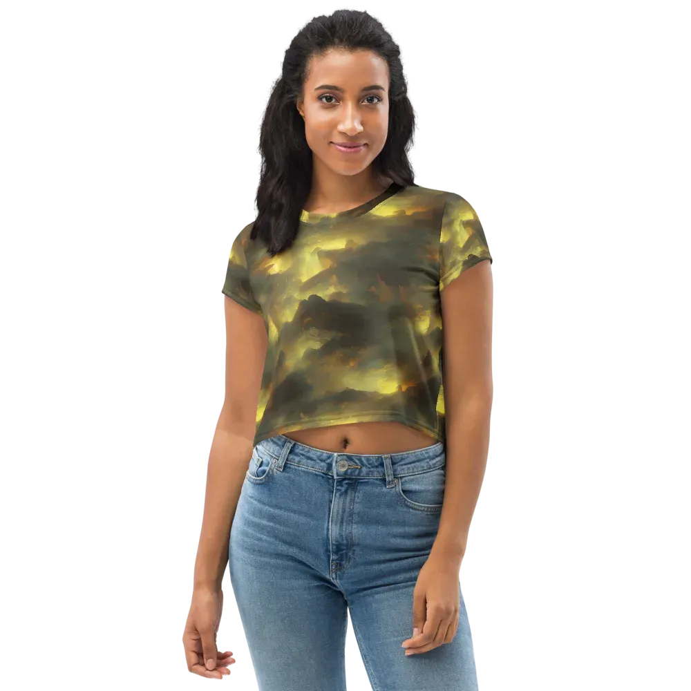 Crimson Tide on Crop Tee — Front