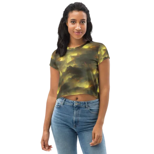 Crimson Tide on a Crop Tee