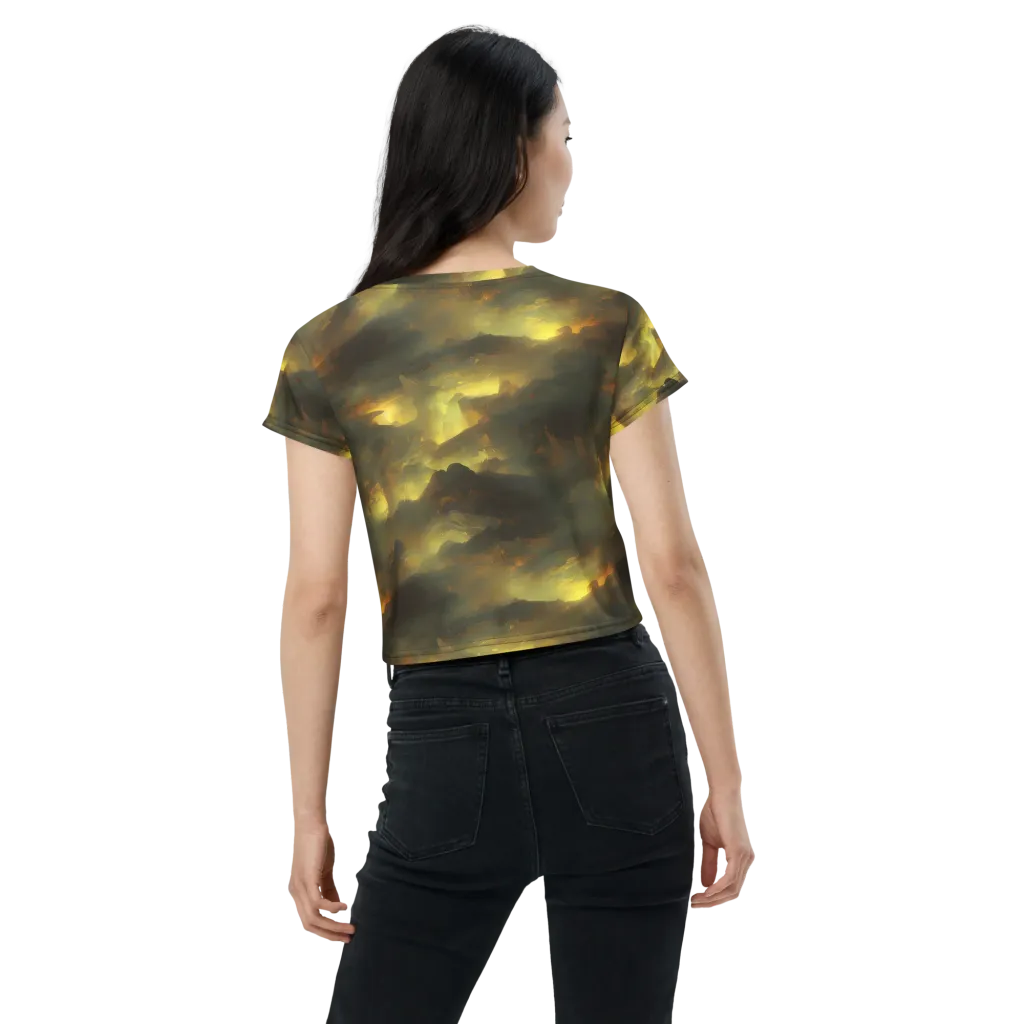 Crimson Tide on Crop Tee — Back