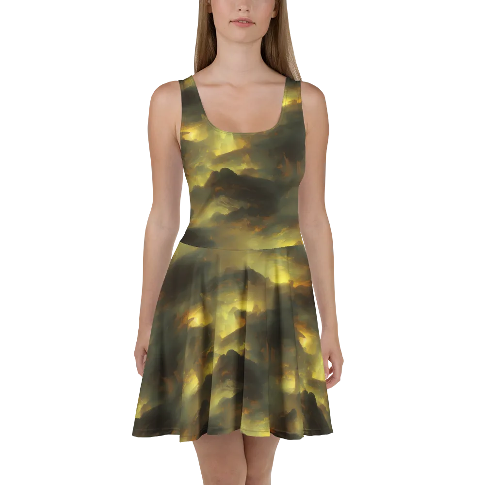Crimson Tide on Skater Dress — Front