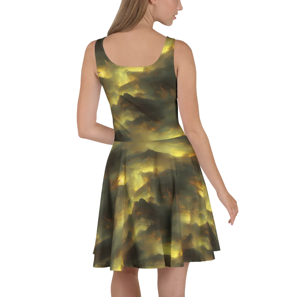 Crimson Tide on Skater Dress — Back