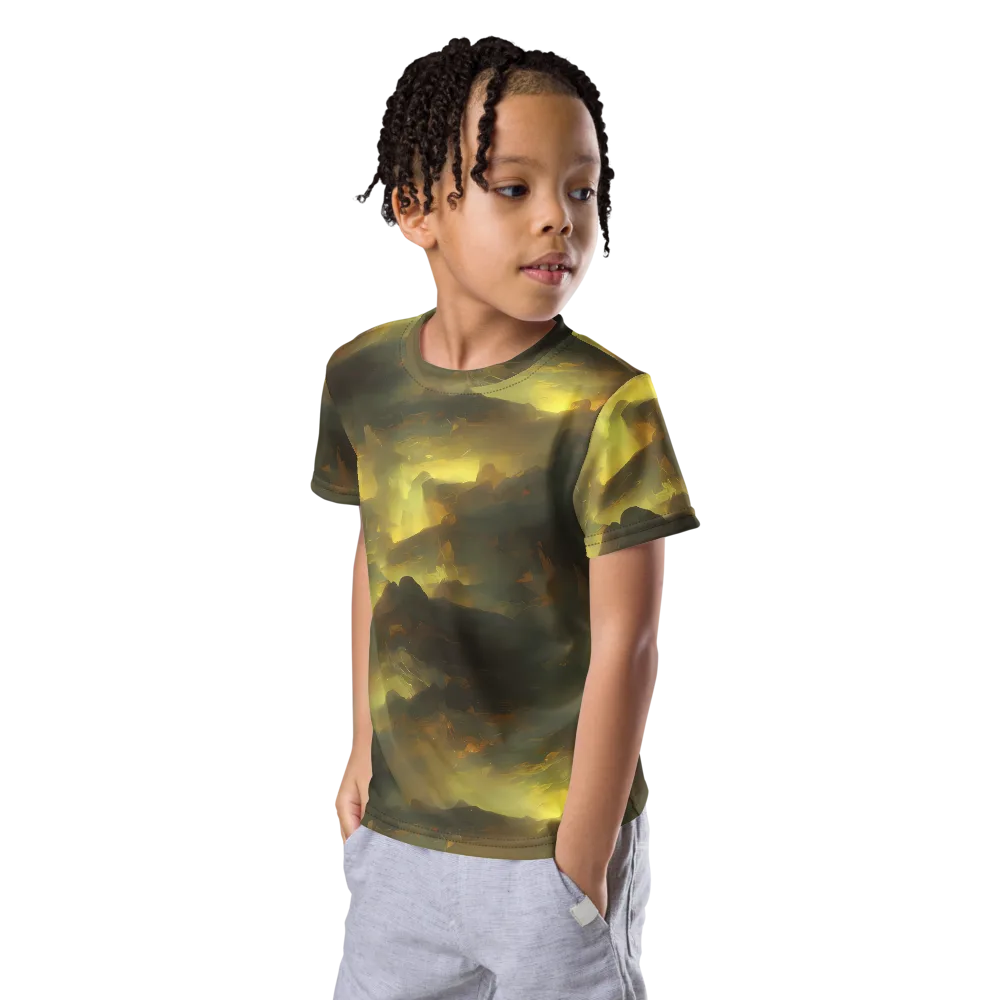 Crimson Tide on Kids Crew Neck T-Shirt — Left Front