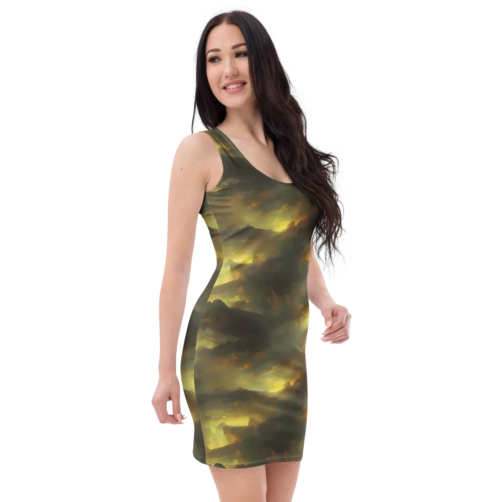 Crimson Tide on Bodycon Dress — Right Front