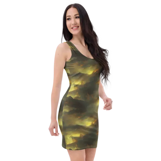 Crimson Tide on a Bodycon Dress