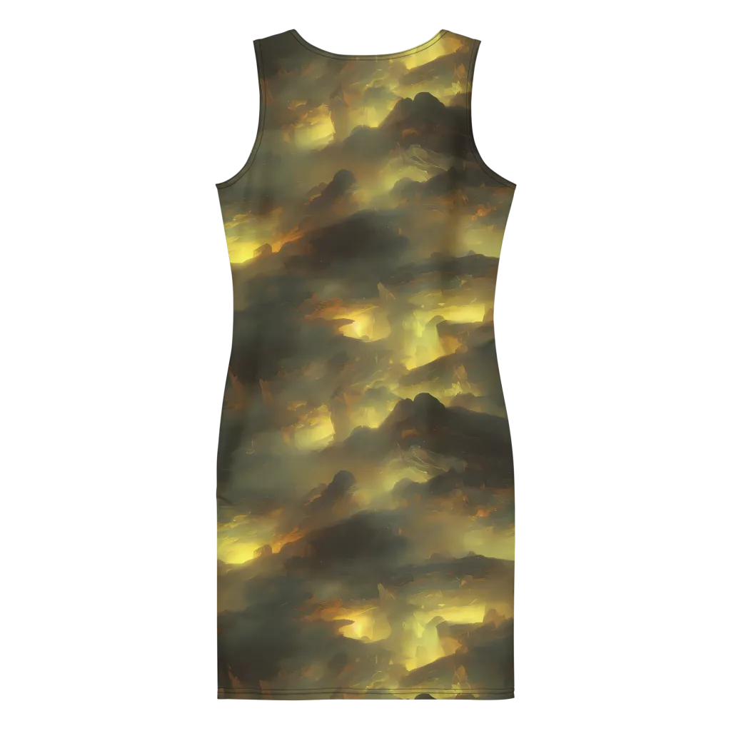 Crimson Tide on Bodycon Dress — Back