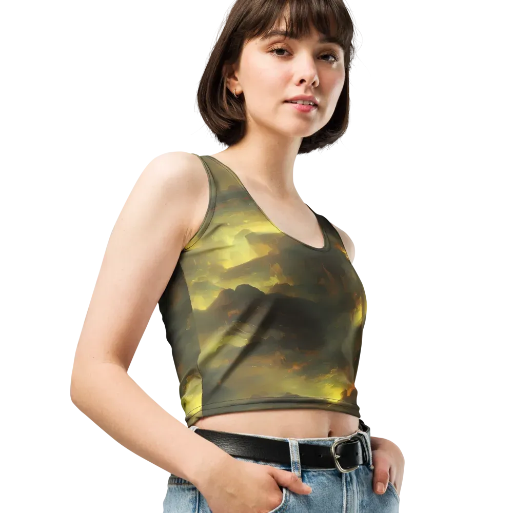 Crimson Tide on Crop Top — Right Front