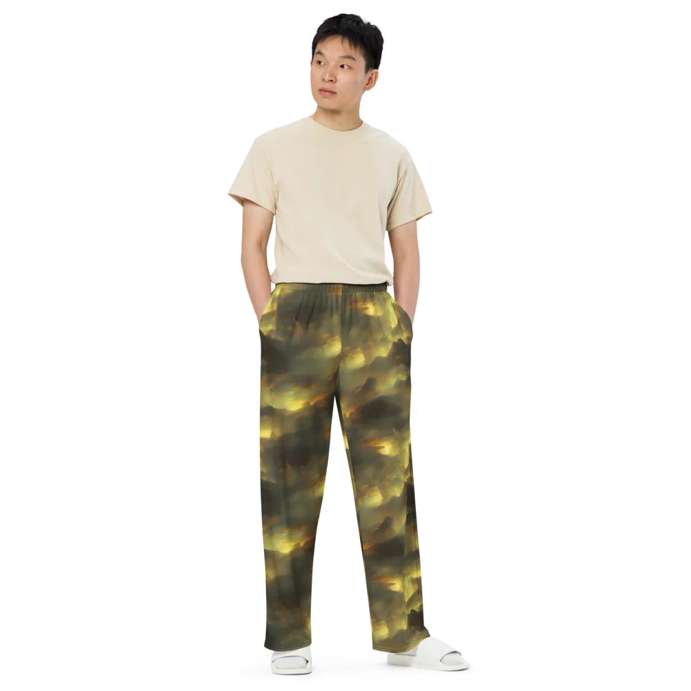 Crimson Tide on Wide-Leg Pants — Front