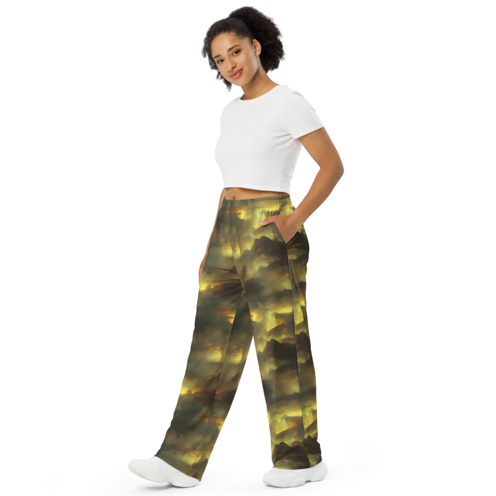 Crimson Tide on Wide-Leg Pants — Left Front
