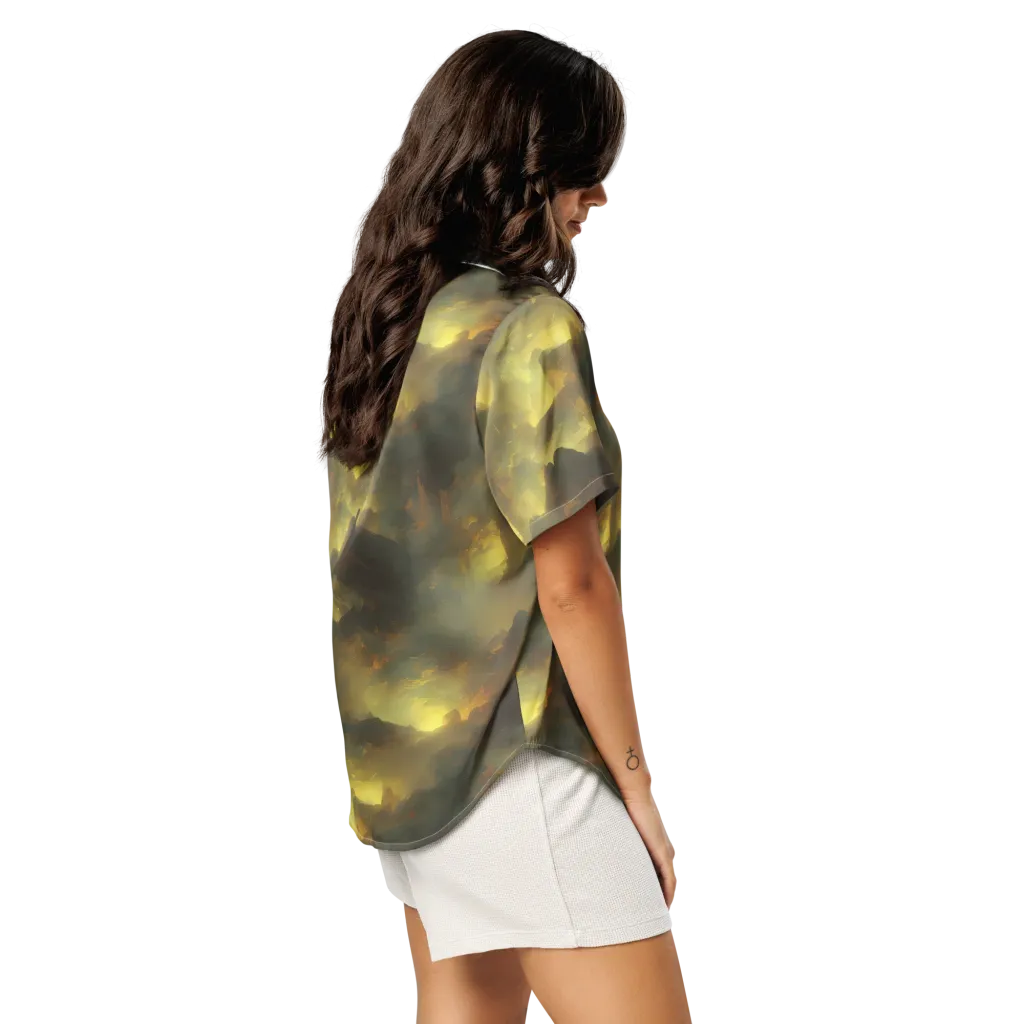 Crimson Tide on Women's Short Sleeve Pajama Top — Right Back