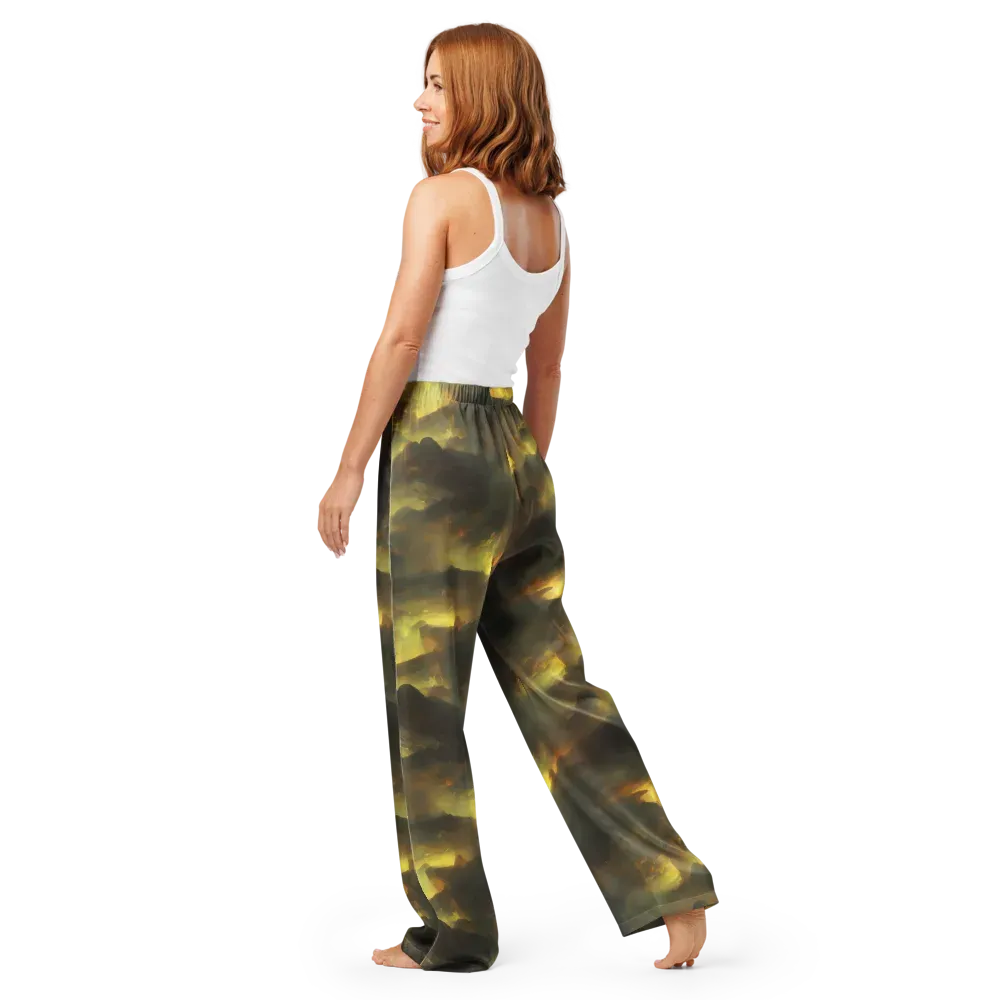 Crimson Tide on Women's Pajama Pants — Back
