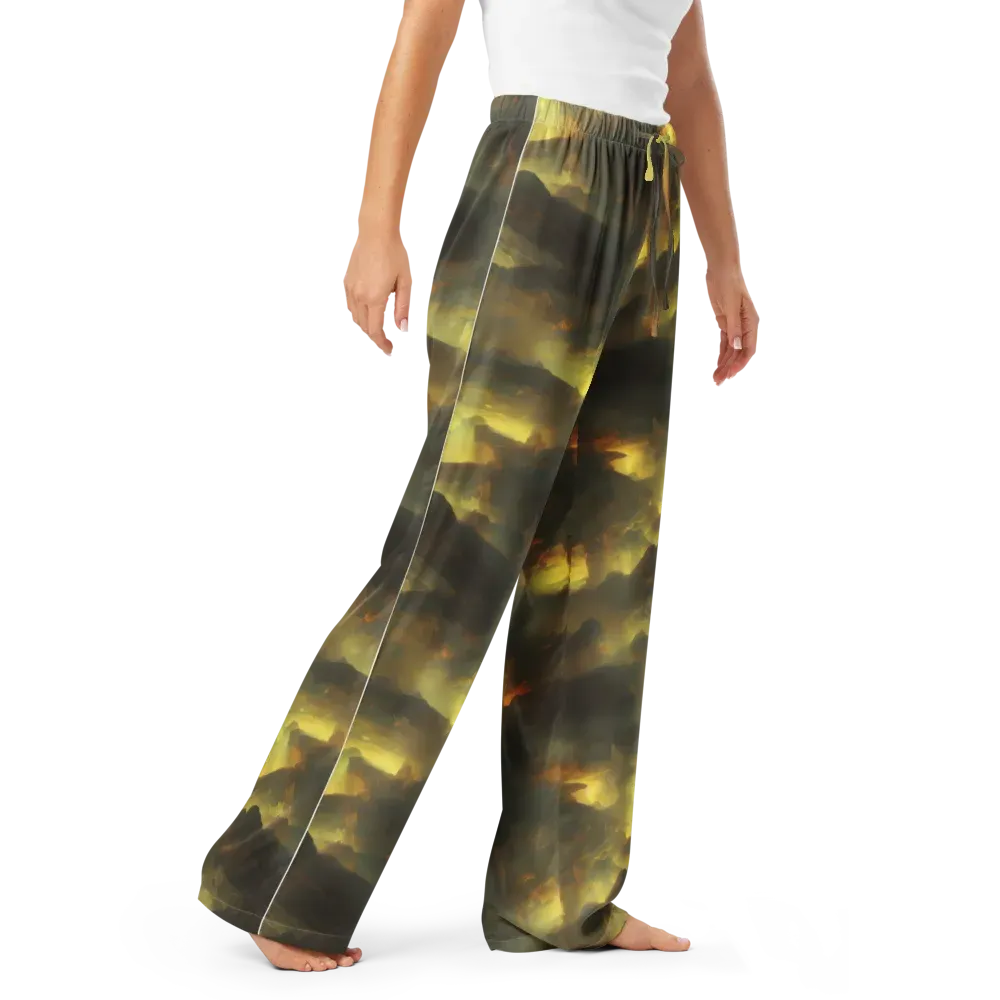 Crimson Tide on Women's Pajama Pants — Right Front