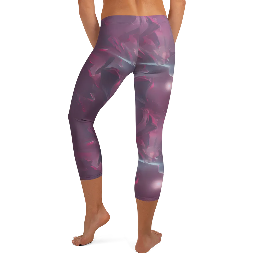 Vertex Visions on Capri Leggings — Back