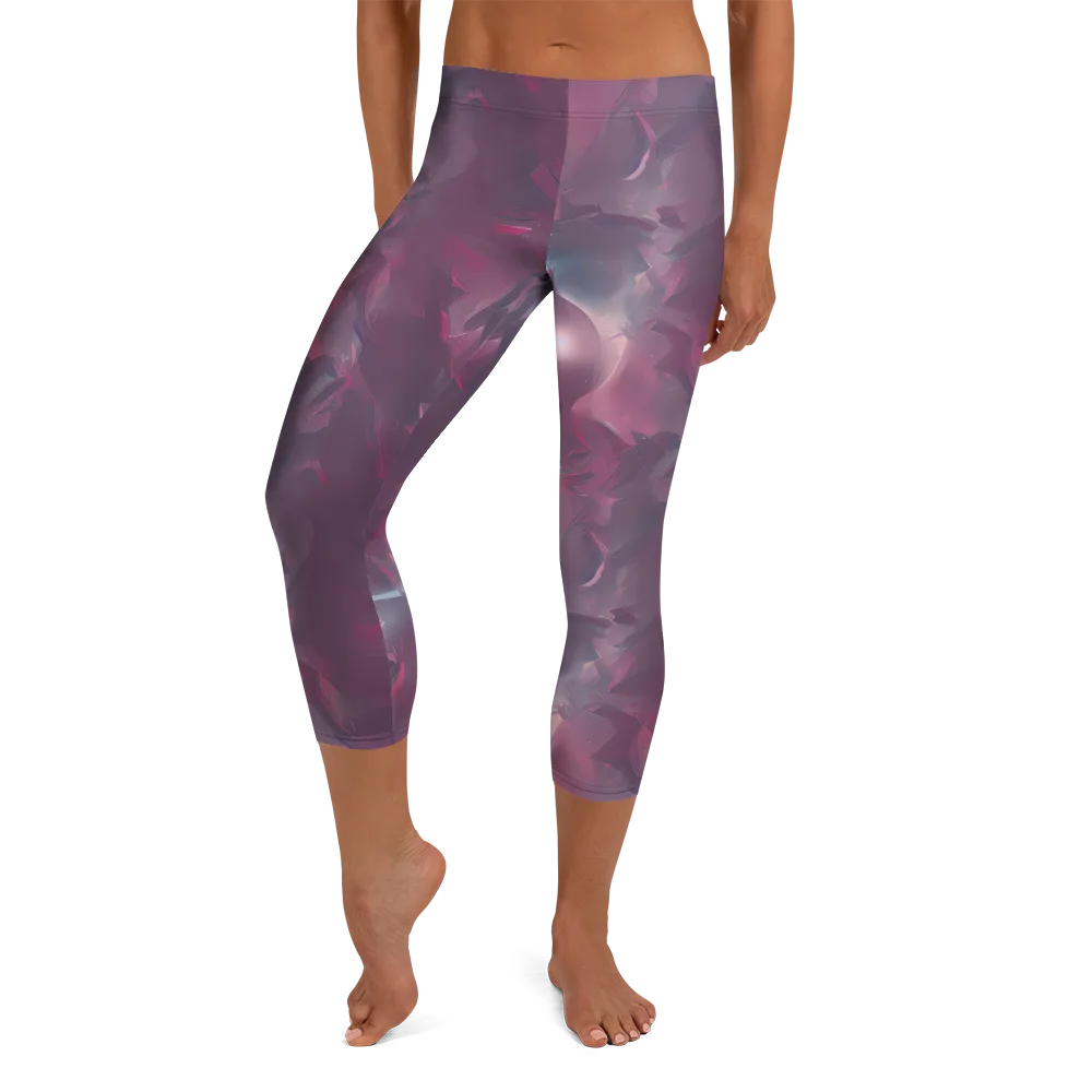 Vertex Visions on Capri Leggings — Front
