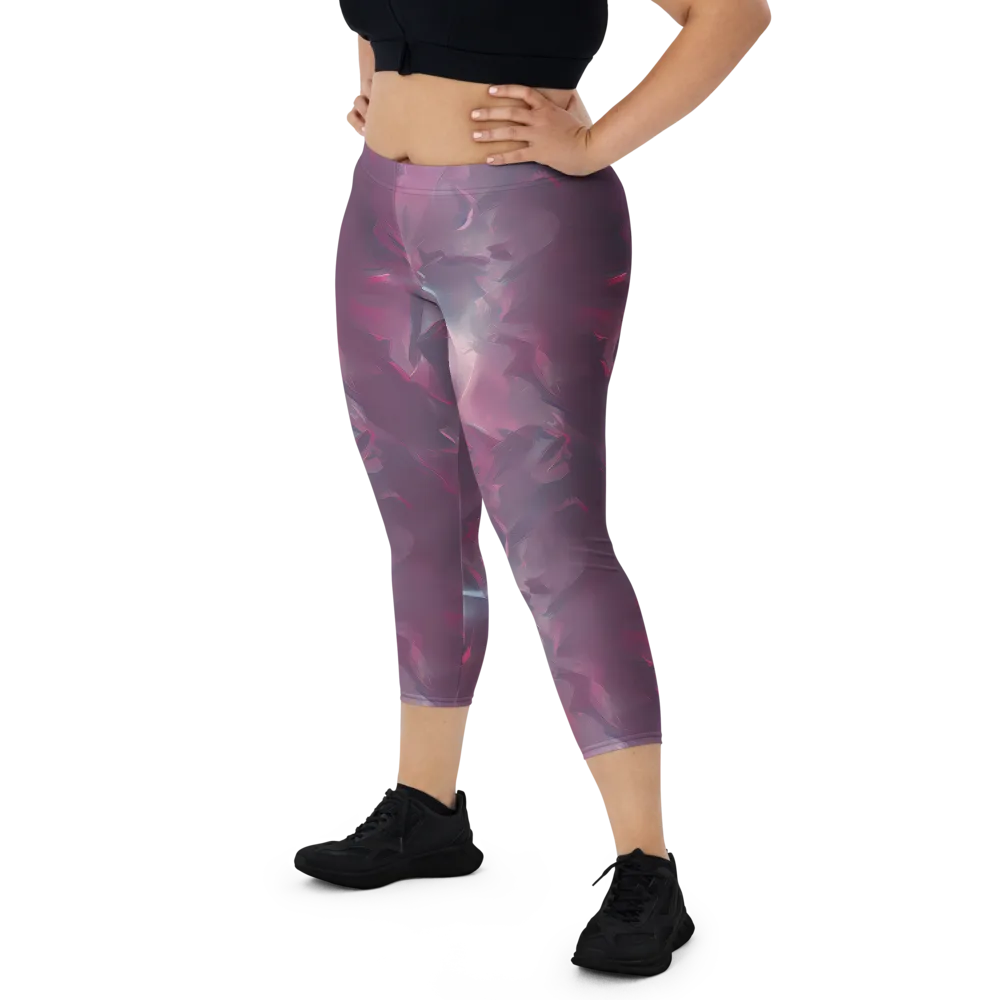 Vertex Visions on Capri Leggings — Front