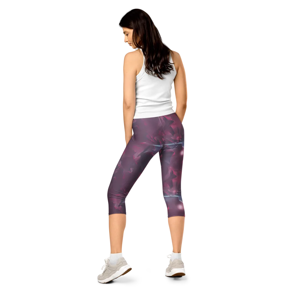 Vertex Visions on Capri Leggings — Back