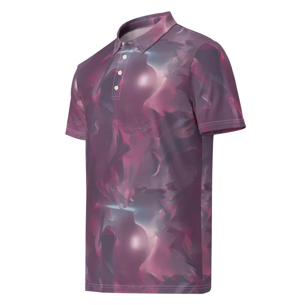 Vertex Visions on Men's Slim Fit Polo Shirt — Left Front