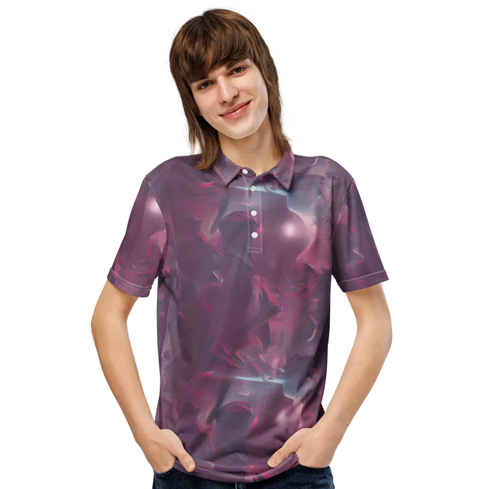 Vertex Visions on Men's Slim Fit Polo Shirt — Front
