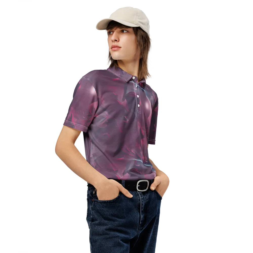 Vertex Visions on Men's Slim Fit Polo Shirt — Right Front
