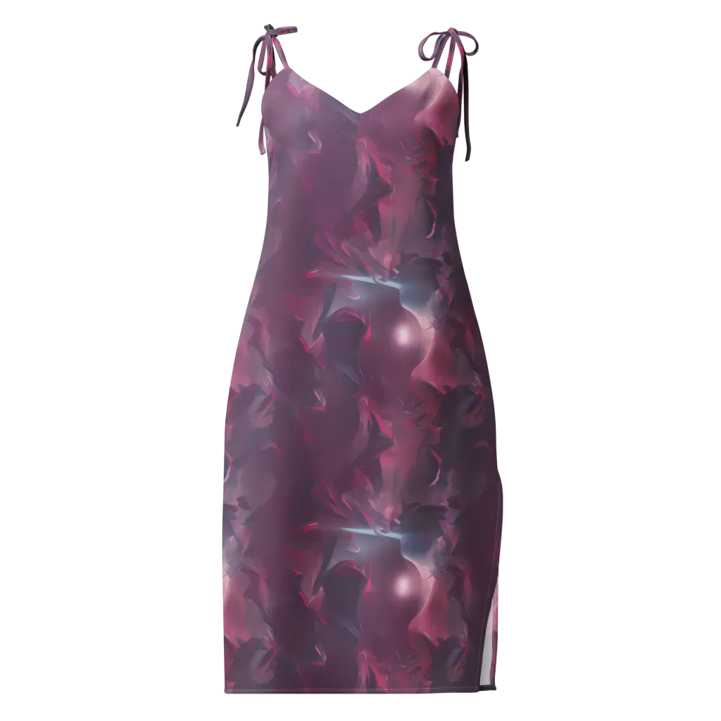 Vertex Visions on Slip Dress — Front
