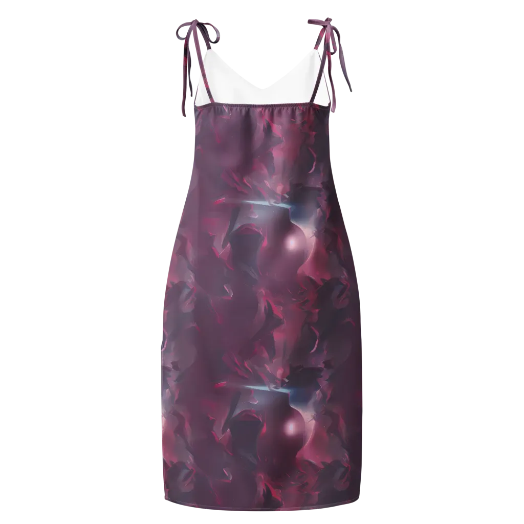 Vertex Visions on Slip Dress — Back