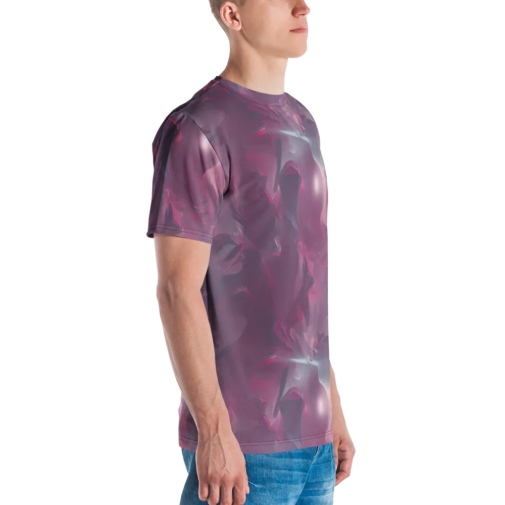 Vertex Visions on Men's Crew Neck T-Shirt — Right