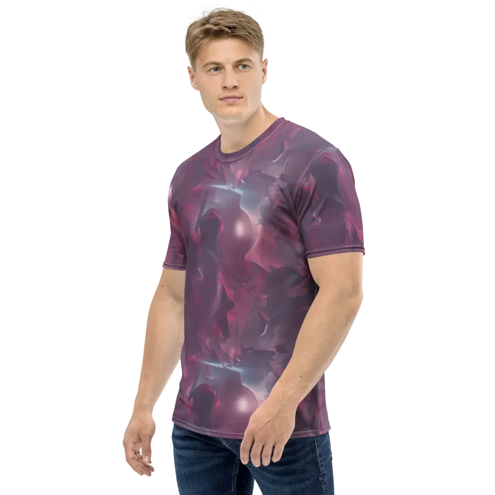 Vertex Visions on Men's Crew Neck T-Shirt — Left
