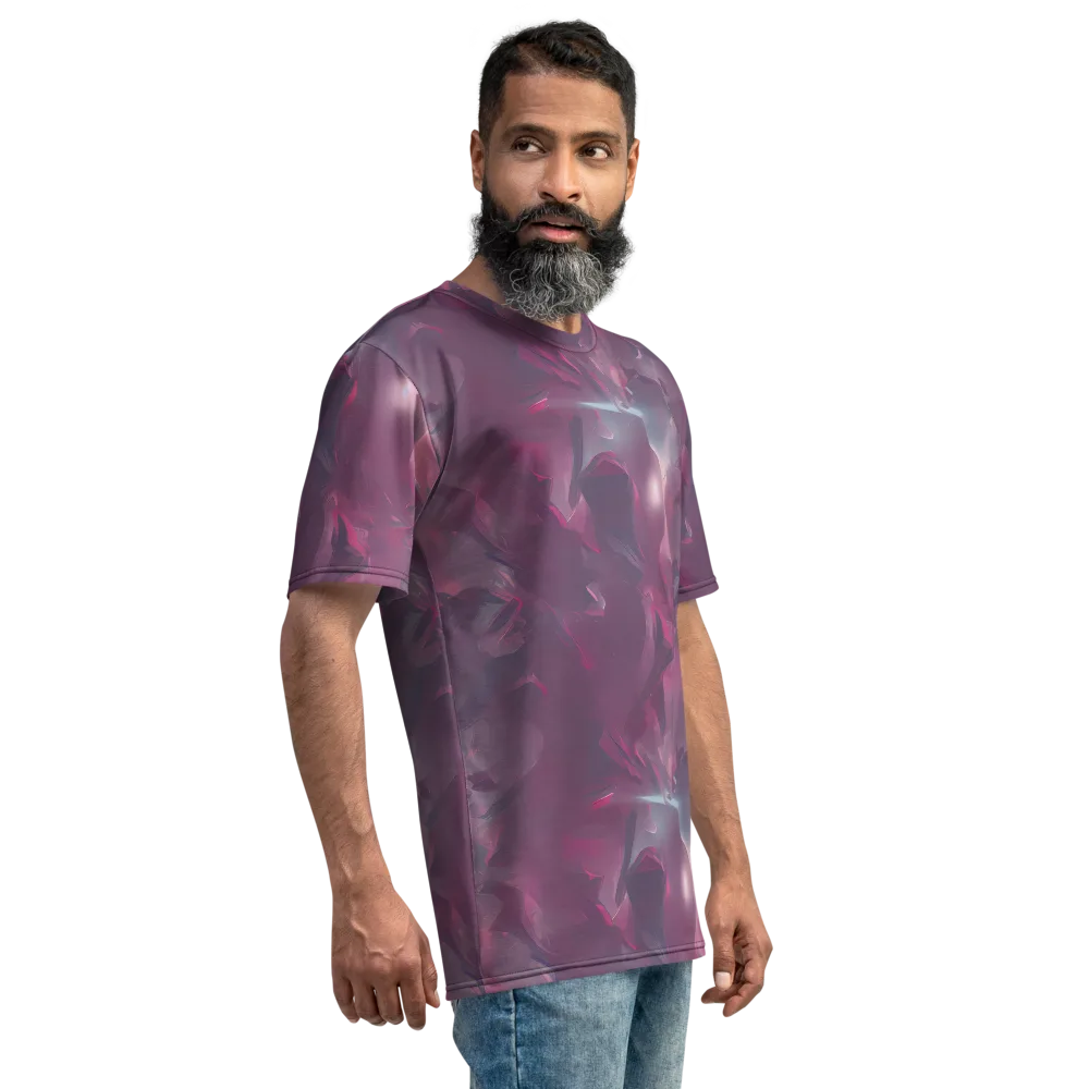 Vertex Visions on Men's Crew Neck T-Shirt — Right