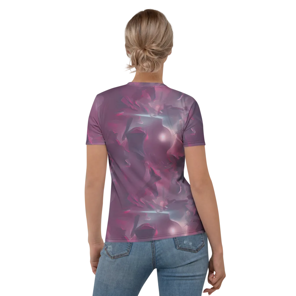 Vertex Visions on Women's Crew Neck T-Shirt — Back