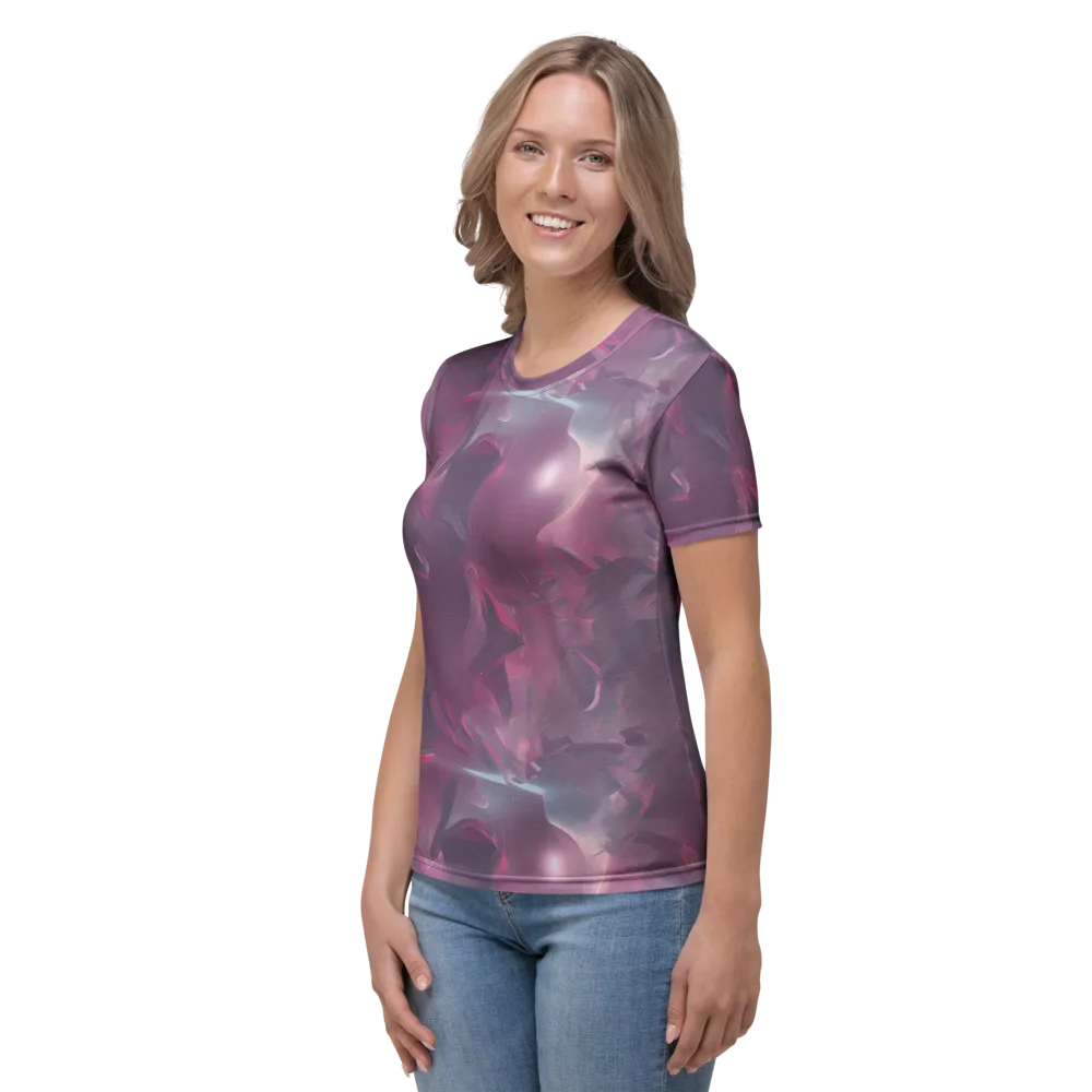 Vertex Visions on Women's Crew Neck T-Shirt — Left