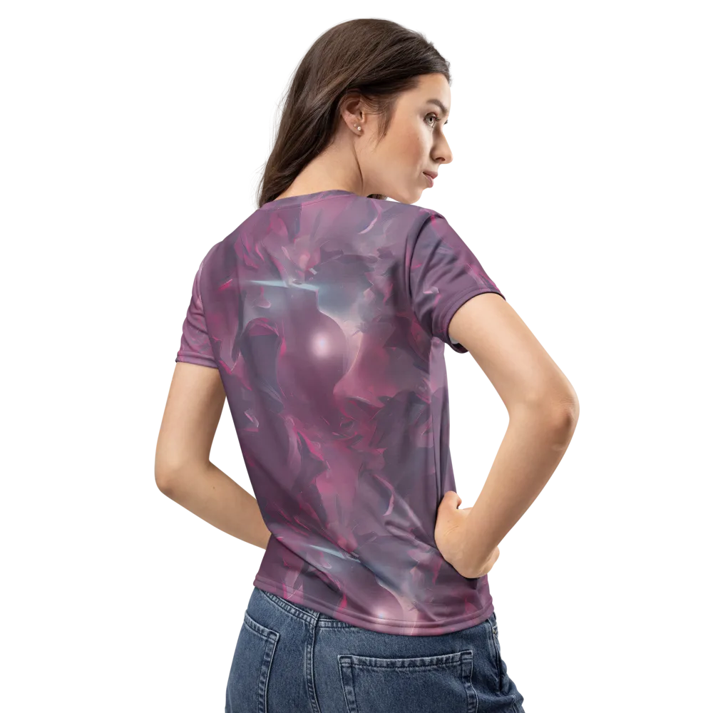 Vertex Visions on Women's Crew Neck T-Shirt — Back