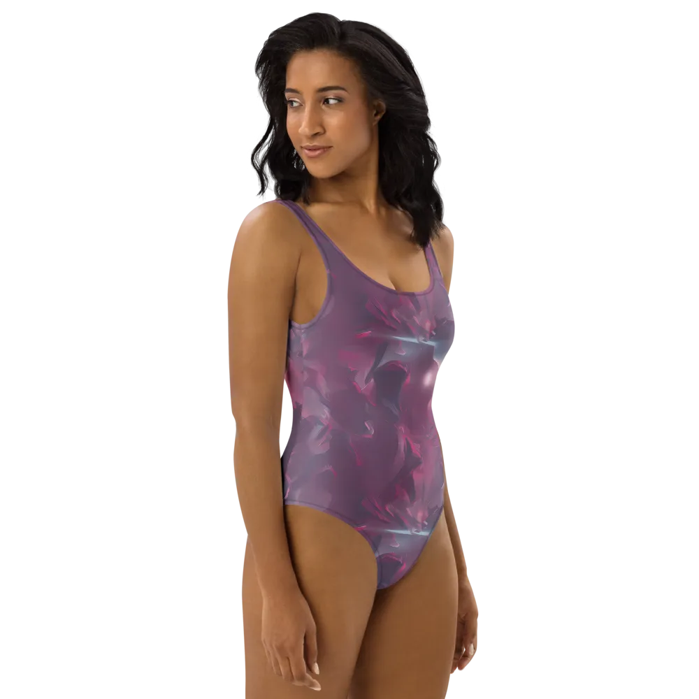 Vertex Visions on One-Piece Swimsuit — Right