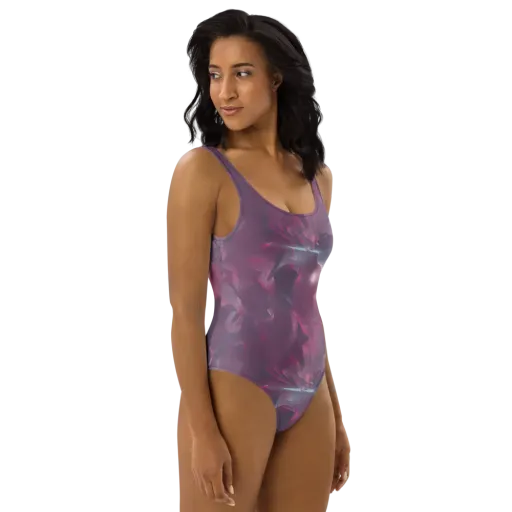 Vertex Visions on a One-Piece Swimsuit