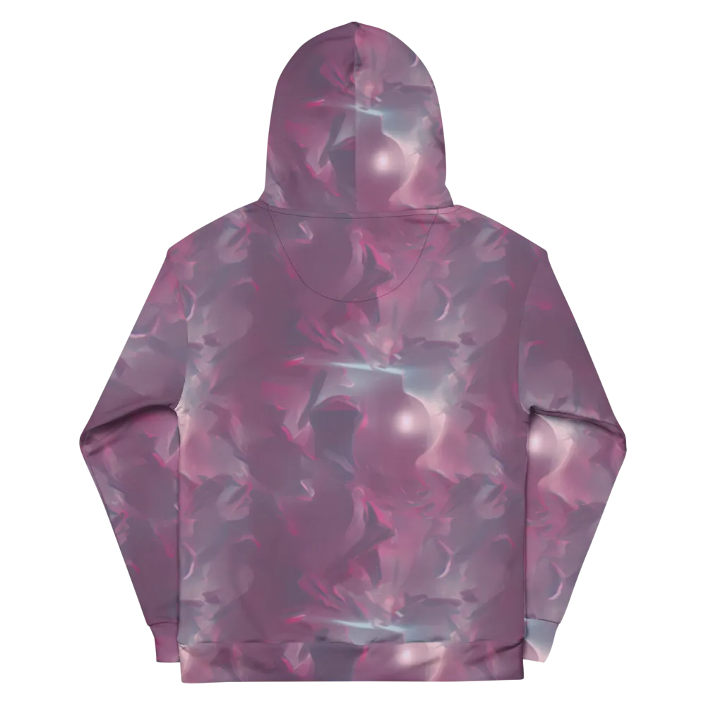 Vertex Visions on Cotton Hoodie — Back