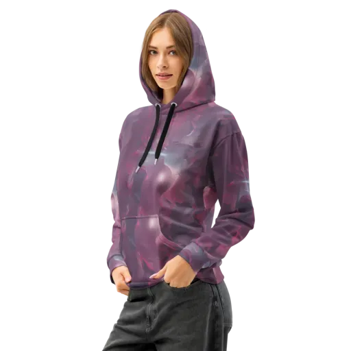 Vertex Visions on a Cotton Hoodie