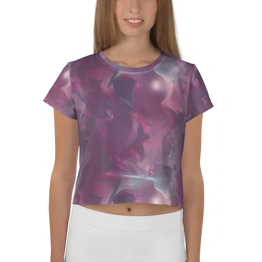 Vertex Visions on Crop Tee — Front