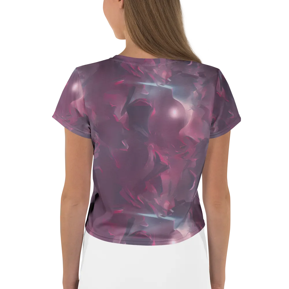 Vertex Visions on Crop Tee — Back