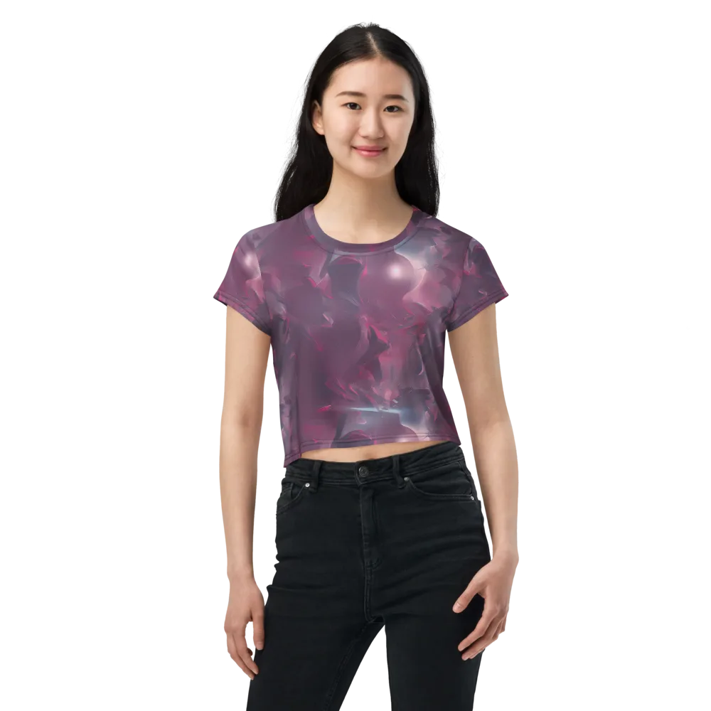 Vertex Visions on Crop Tee — Front