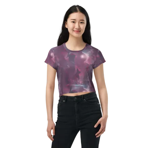 Vertex Visions on a Crop Tee
