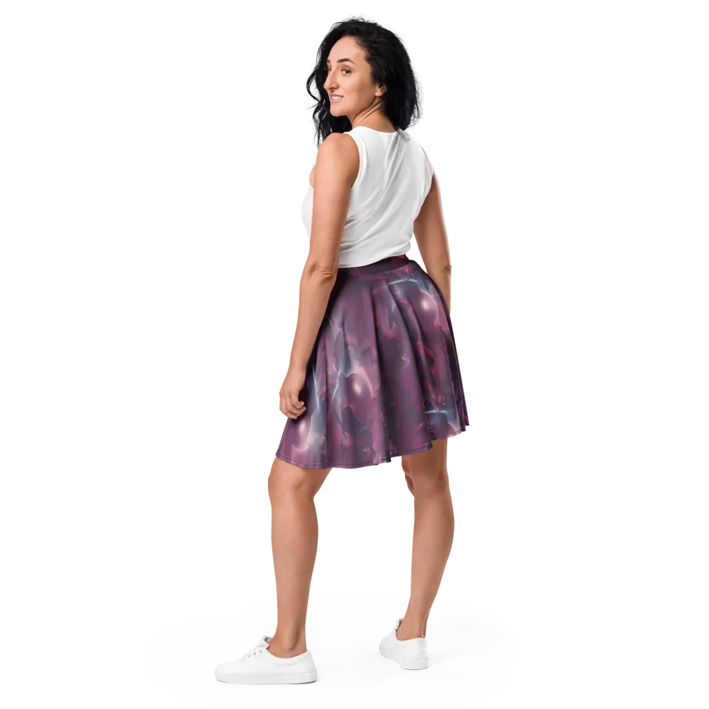 Vertex Visions on Skater Skirt — Back