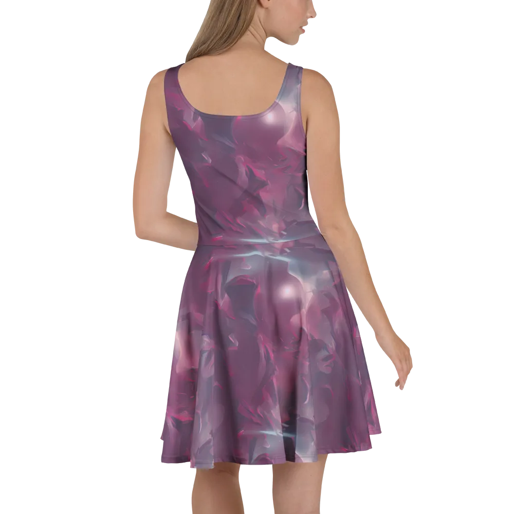 Vertex Visions on Skater Dress — Back
