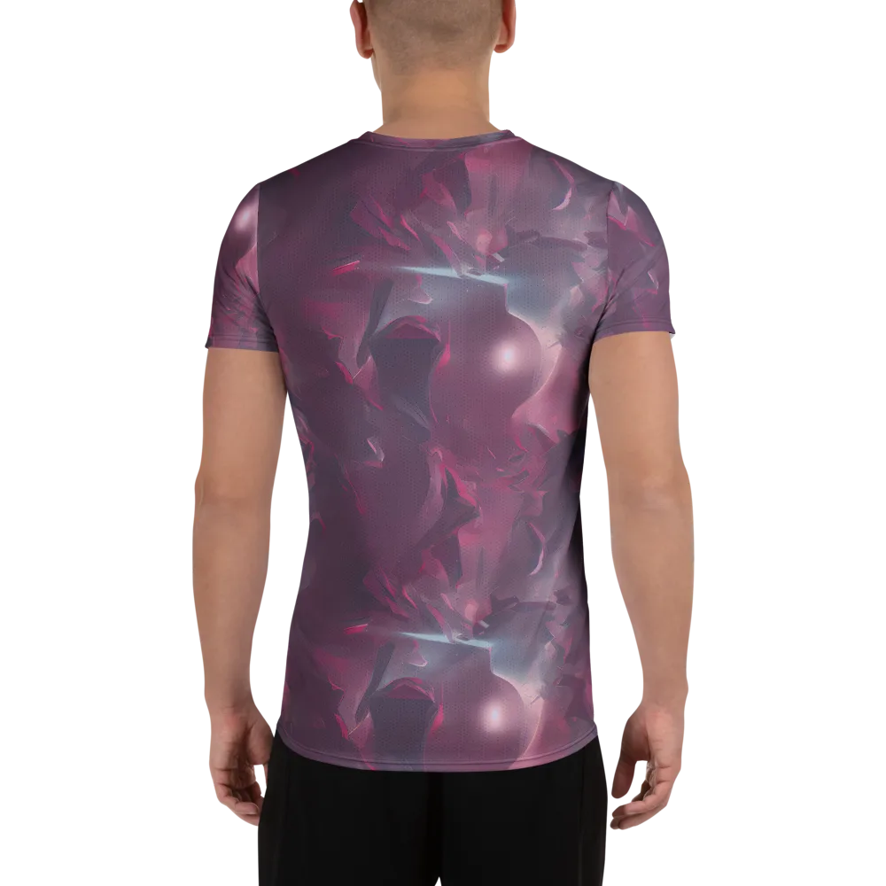 Vertex Visions on Men's Athletic T-Shirt — Back