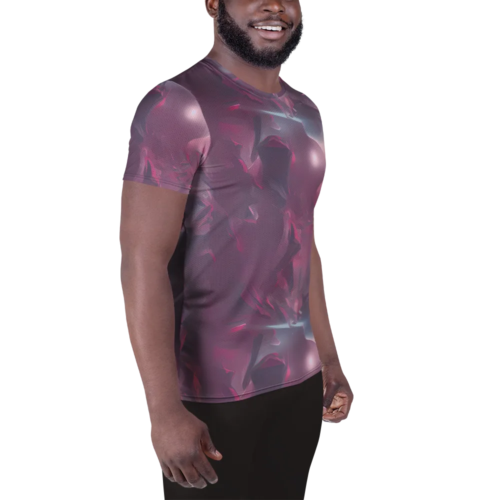 Vertex Visions on Men's Athletic T-Shirt — Right