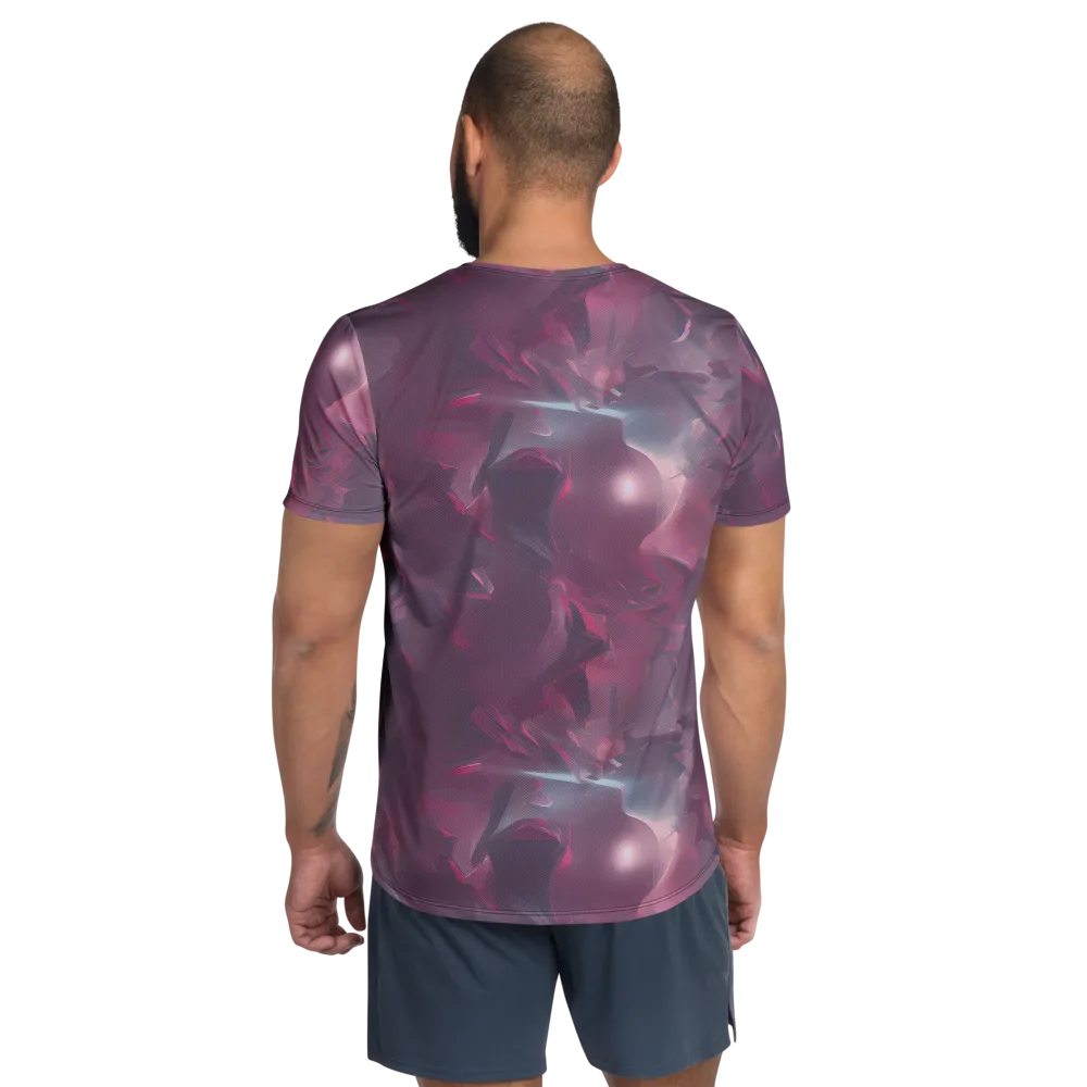Vertex Visions on Men's Athletic T-Shirt — Back