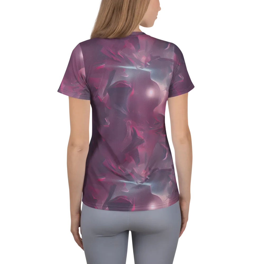 Vertex Visions on Women's Athletic T-Shirt — Back