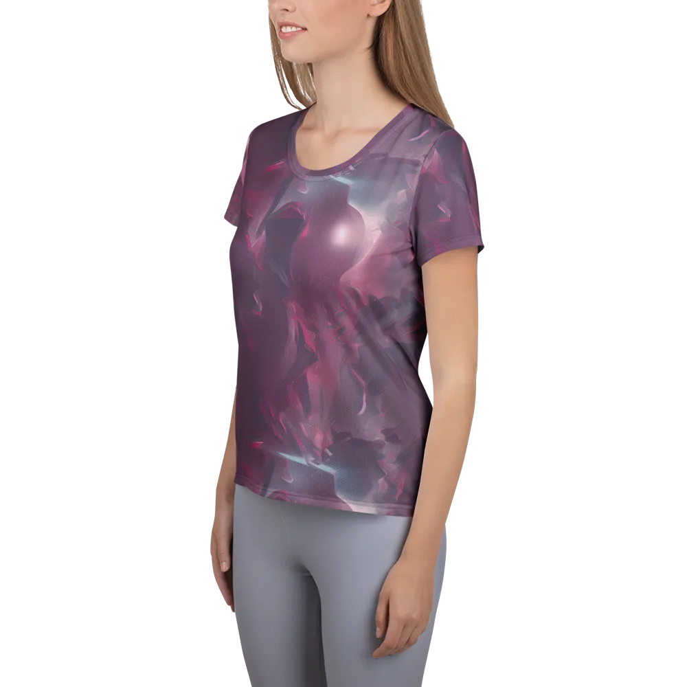 Vertex Visions on Women's Athletic T-Shirt — Left