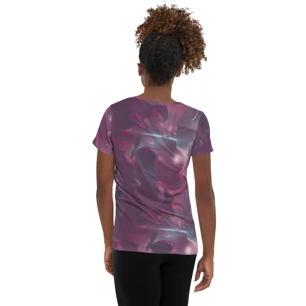 Vertex Visions on Women's Athletic T-Shirt — Back