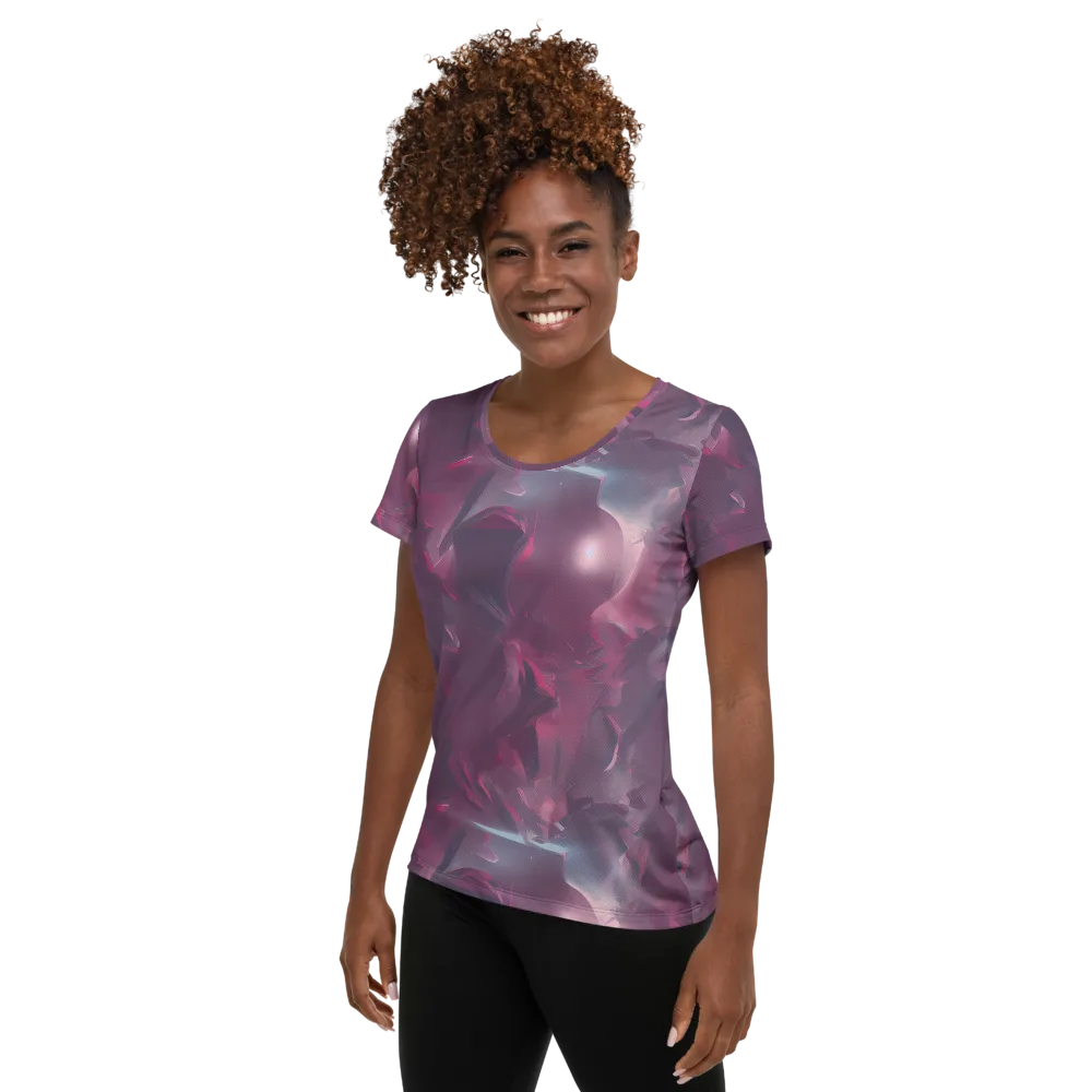 Vertex Visions on Women's Athletic T-Shirt — Left