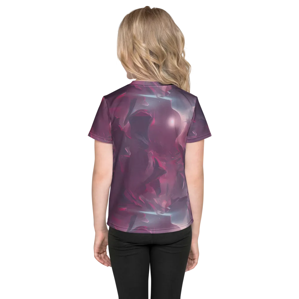 Vertex Visions on Kids Crew Neck T-Shirt — Back