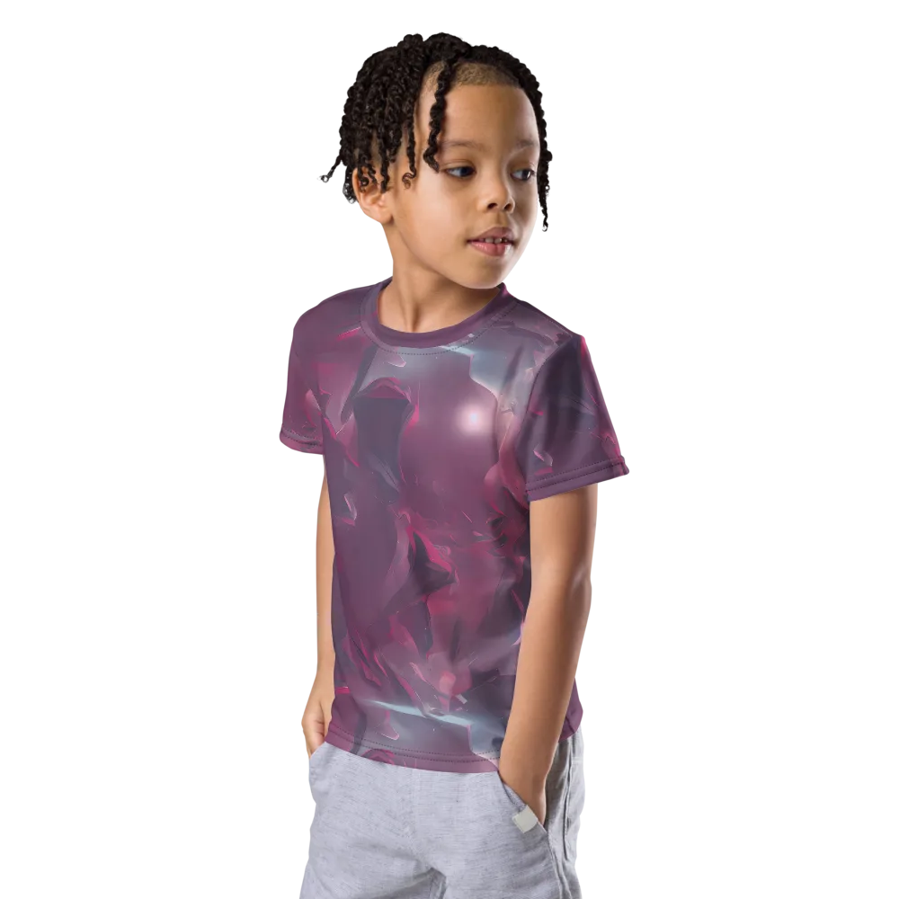 Vertex Visions on Kids Crew Neck T-Shirt — Left Front